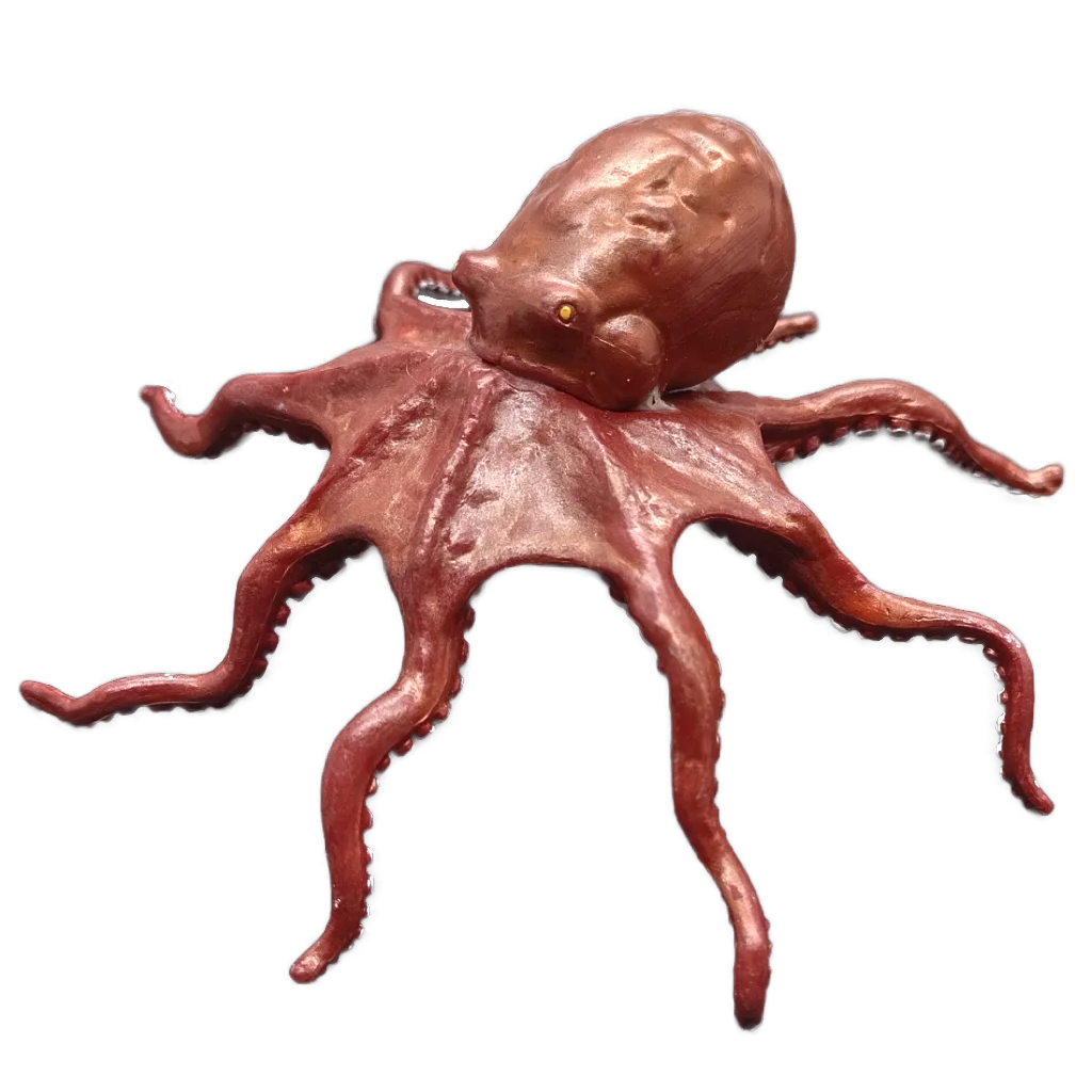 Creature, complete: octopus, giant, red in Multicolored