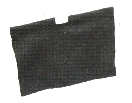 Ship: sail, black fabric (17.1cm x 12.7cm) in Multicolored