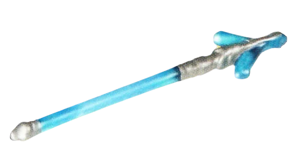 Weapon, Melee: spear, spectral in Cyan (Translucent)