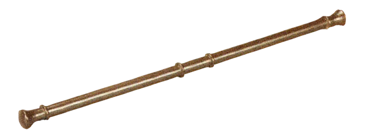 Ship: yard, horizontal spar, sail pole (20.7cm) in Brown, Dark