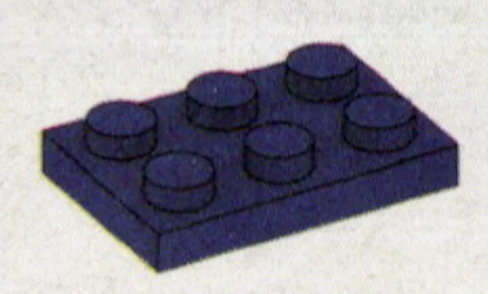 Plate 2 x 3 in Purple, Rich