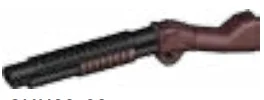 Weapon, Firearm: shotgun, 10-gauge pump action in Multicolored