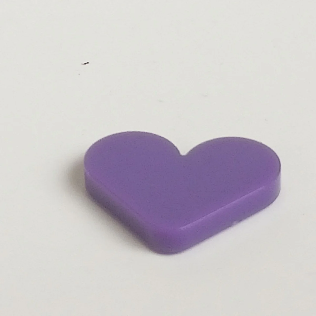 Tile 2 x 2 heart shaped in Magenta, Rich