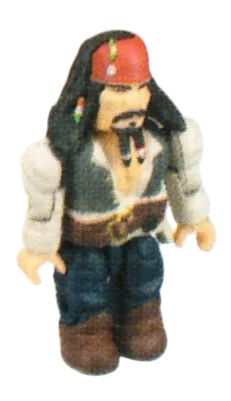 Figure, POTC: Jack Sparrow, brown jacket, open with bandolier