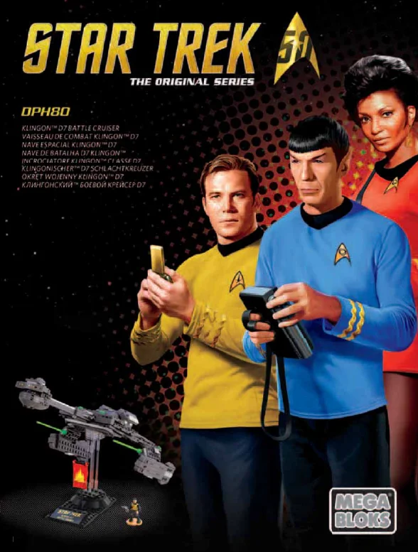 Instruction booklet for DPH80 Klingon D7 Battle Cruiser