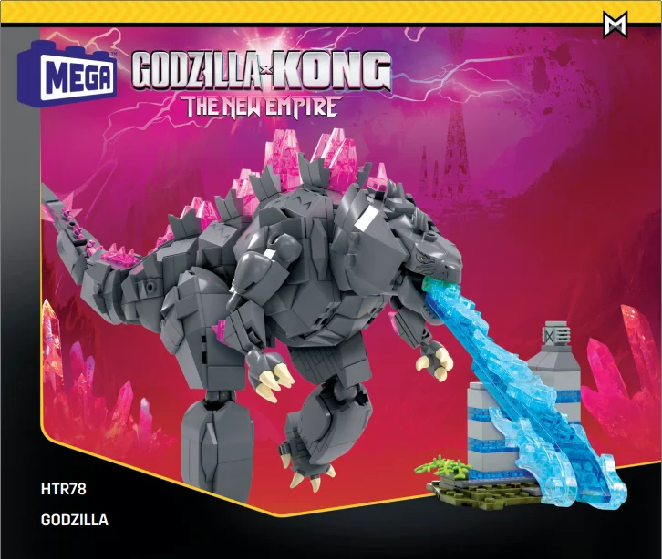 Instruction booklet for HTR78 Godzilla x Kong: The New Empire Godzilla Building Set