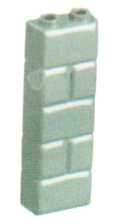 Brick 1 x 5 x 2 stone in Gray, Dark