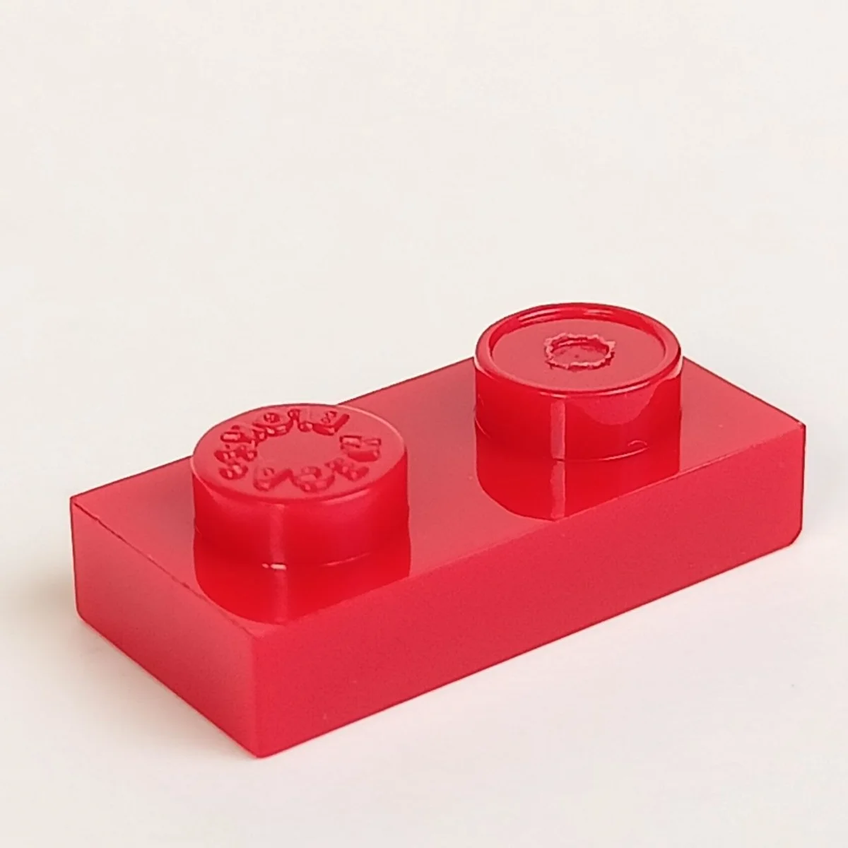 Plate 1 x 2 in Red, Flame