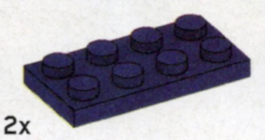 Plate 2 x 4 in Purple, Rich