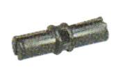 Connector: axle 2.5 studs long in Black