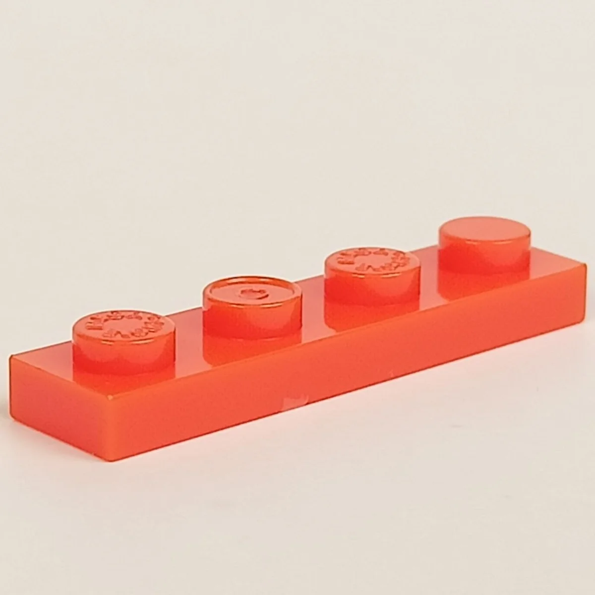 Plate 1 x 4 in Orange, Bright