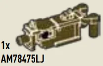 Weapon, Firearm: machine gun, 30-06 Browning M1919, main body in Brown, Tree