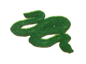 Creature, complete: snake in Green, Dark