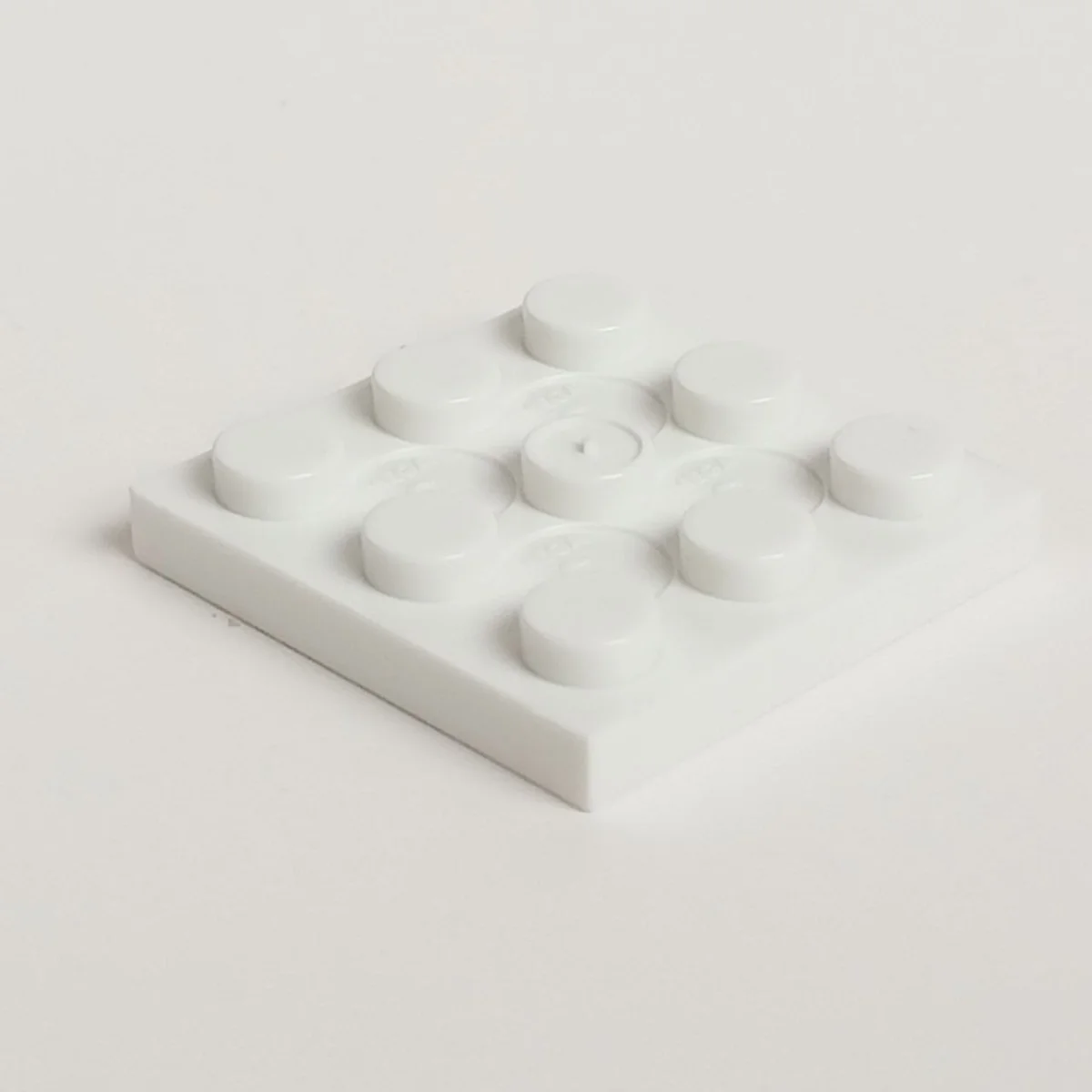 Plate 3 x 3 in White