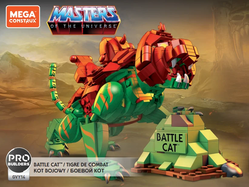 Instruction booklet for GVY14 Masters of the Universe Battle Cat