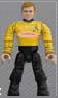 Figure, Star Trek: Captain James T. Kirk, torn gold shirt