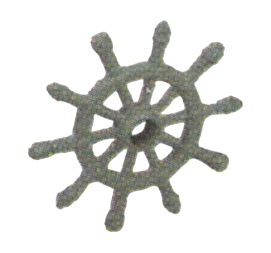 Wheel, Steering: ship in Gray, Graphite (Metallic)