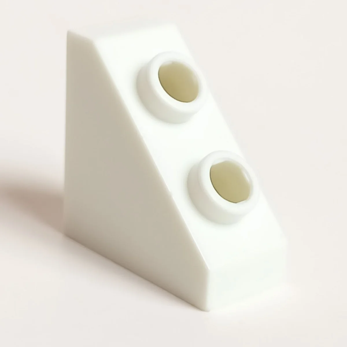Slope brick 45 1 x 2.33 x 2 with studs on slope in White
