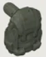 Gear: knapsack in Green, Khaki