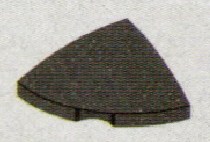 Tile 2 x 1 x 2 corner round, low dome in Gray, Dark (Metallic)
