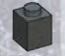 Brick 1 x 1 in Gray, Dark (Metallic)