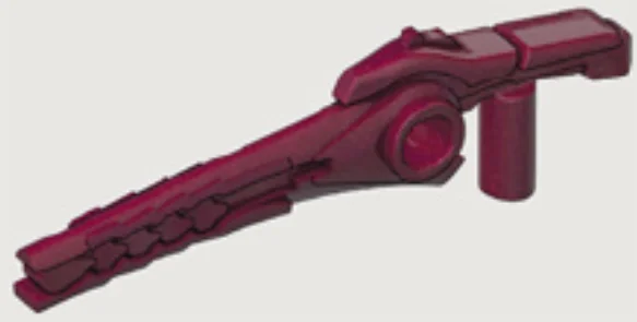 Weapon, Firearm: focus rifle in Red, Dark (Flake)