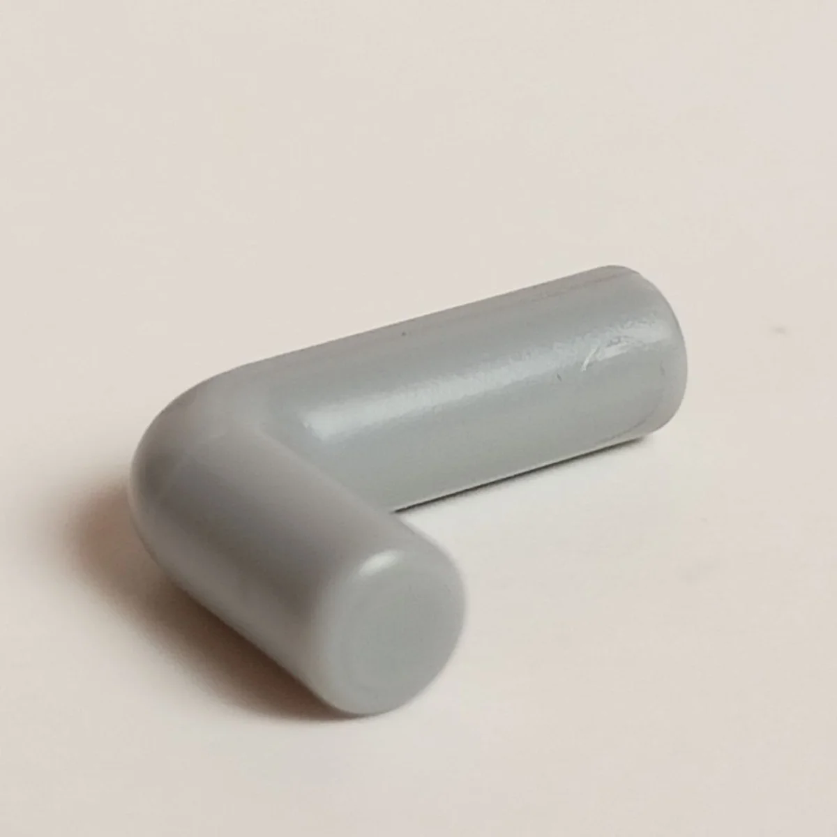 Bar: rod, small, elbow, asymmetrical in Gray, Dull