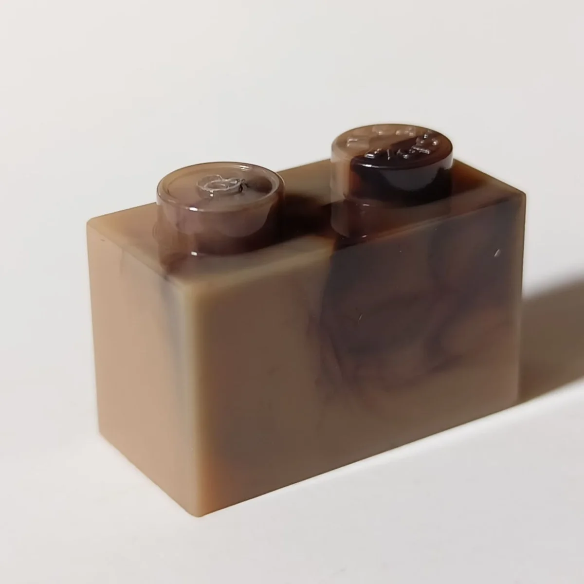 Brick 1 x 2 in Sand, Dark (Camo)