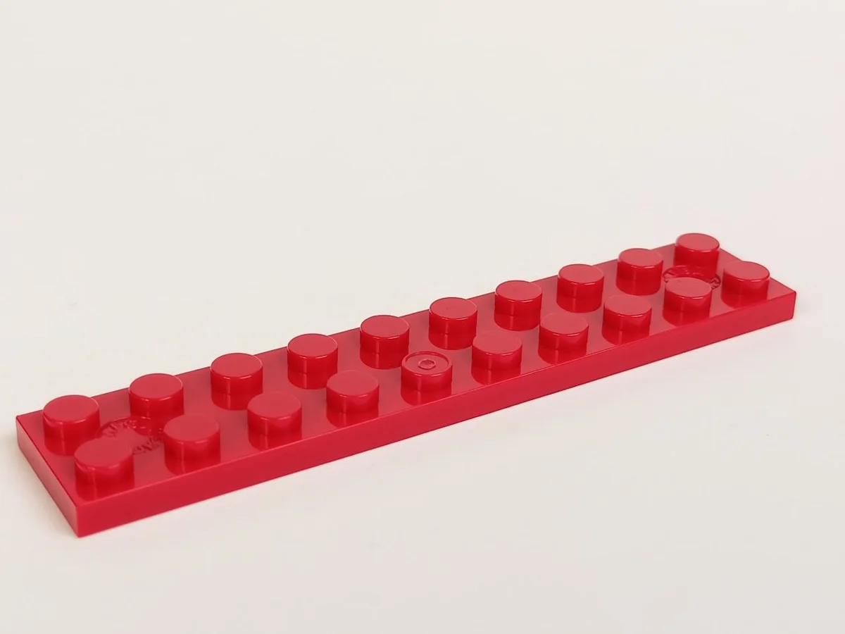 Plate 2 x 10 in Red, Flame
