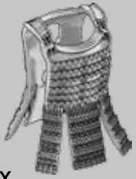 Weapon, Armor: chain hauberk, knee-length in Gray, Medium (Metallic)