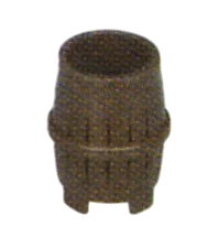 Container: barrel, old-timey in Brown, Dark