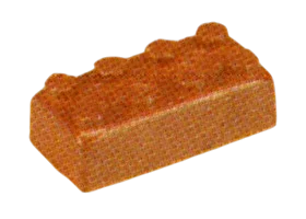 Brick 2 x 4 stone in Brown