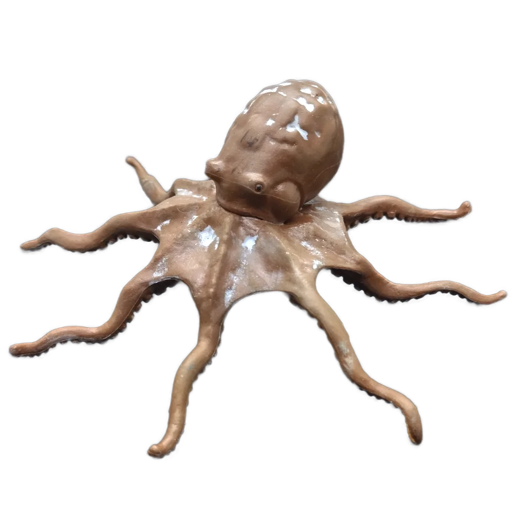 Creature, complete: octopus, giant, brown in Multicolored