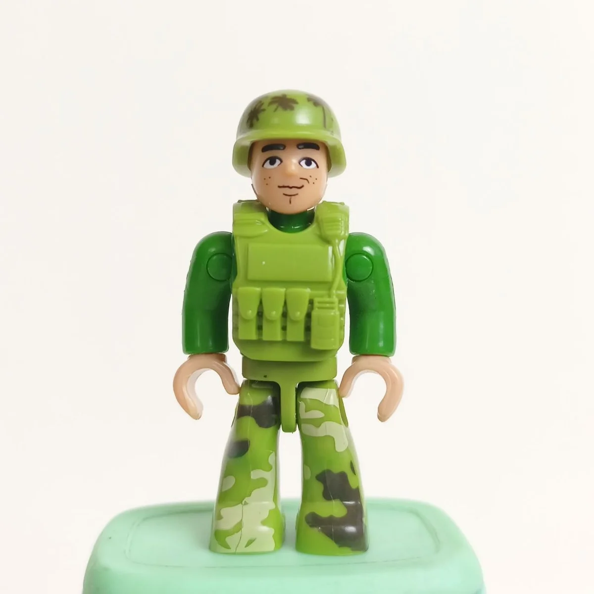 Soldier, green suit, camo pants