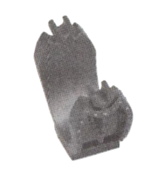 Weapon, Vehicle: cannon cradle in Gray, Graphite (Metallic)