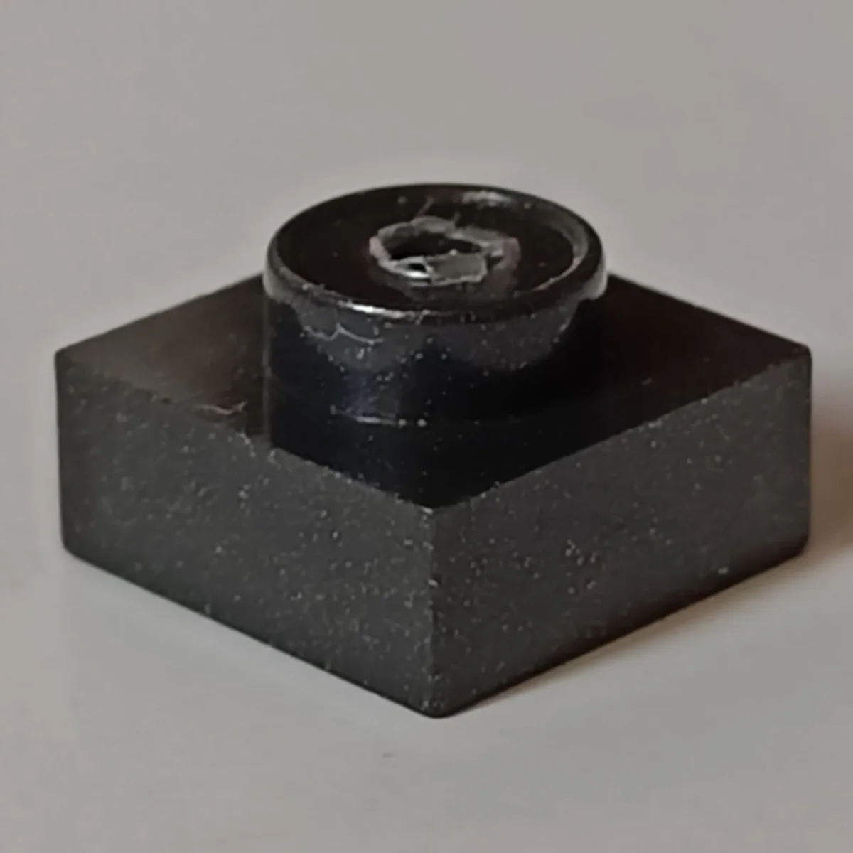 Plate 1 x 1 - Type 03 in Metal, Gunmetal (Metallic)