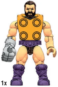 Figure, MOTU: Fisto, armored vest with four-stud attachment point
