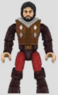 Figure, AC: Borgia guard, black hair, brown vest, red leggings