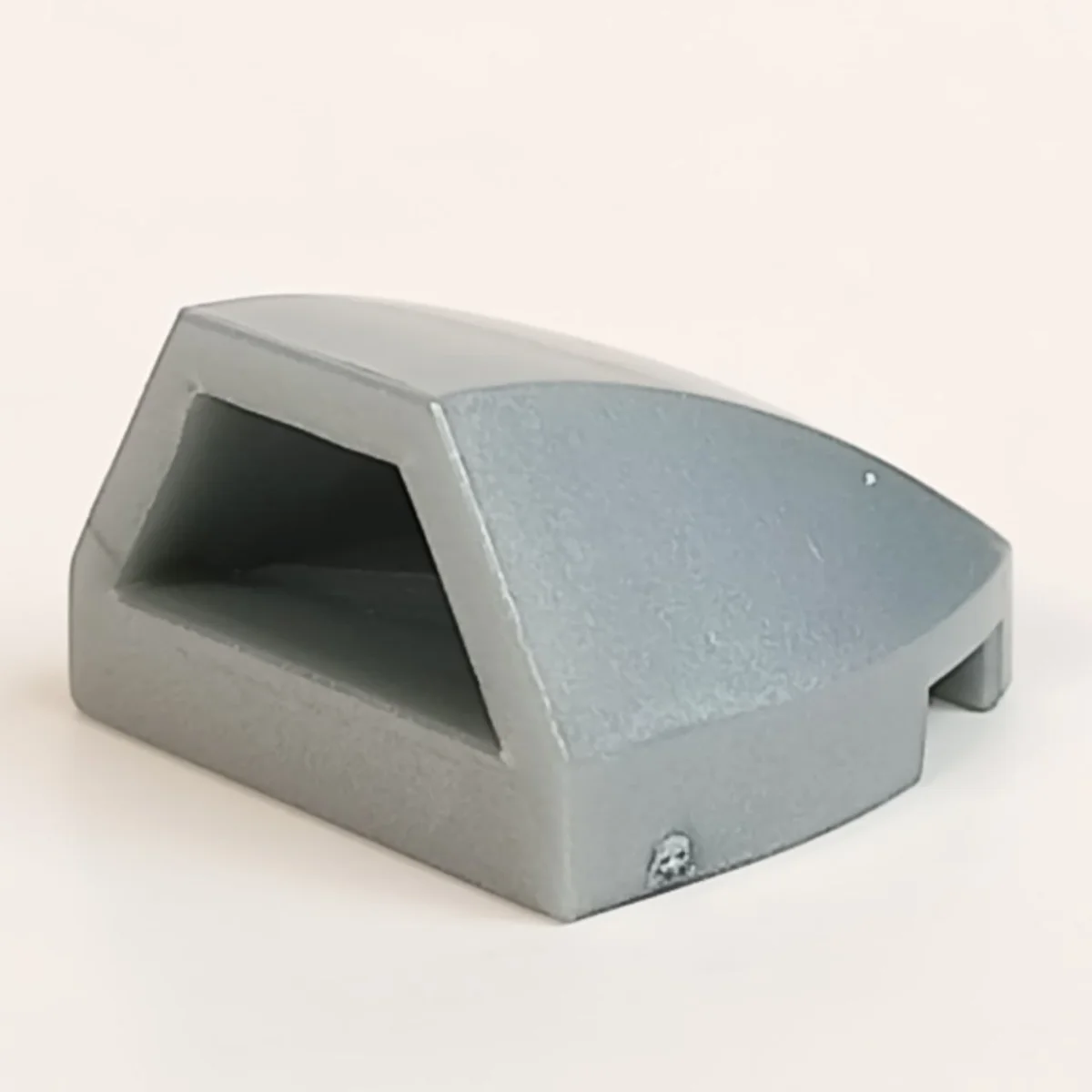 Windscreen 2 x 2 double convex in Gray, Steel