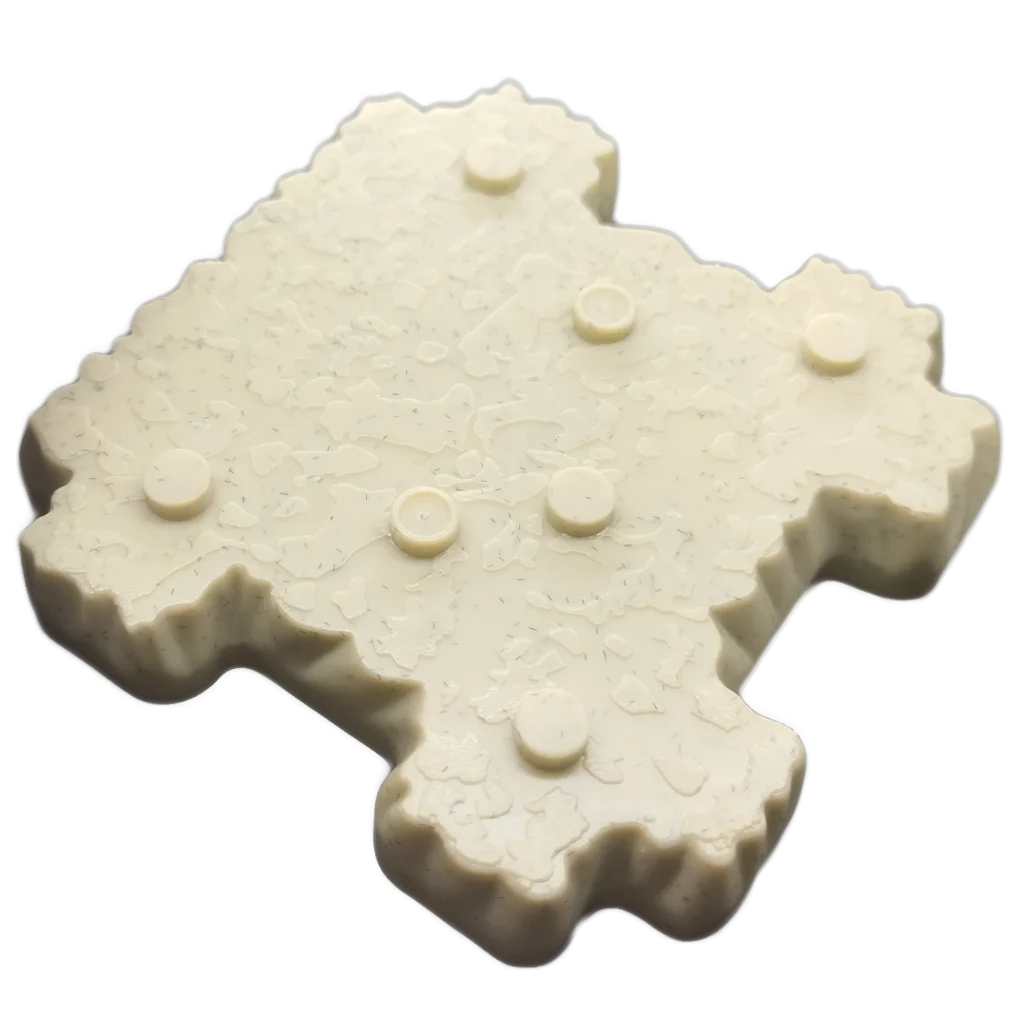 Terrain: base 8 x 1 x 8, shifted studs