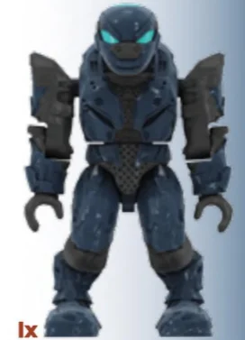 Figure, Halo: Covenant Elite Pilot, blue