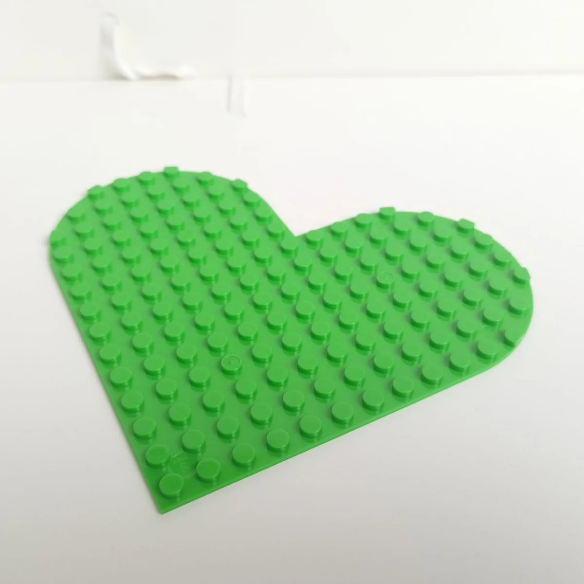 14 x 14 heart shaped baseplate in Green, Soft Grass