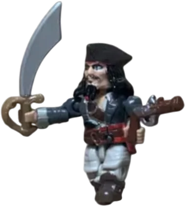 Figure, POTC: Jack Sparrow, dark gray jacket, gray pants