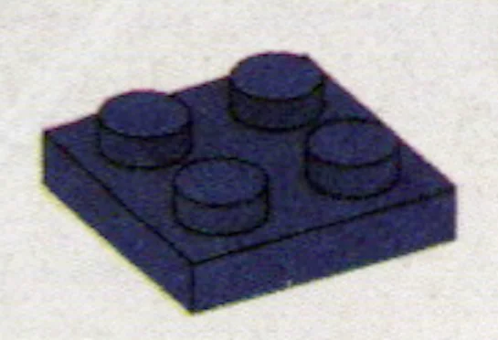Plate 2 x 2 in Purple, Rich