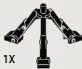 Weapon, Firearm: tripod for heavy machine gun in Black