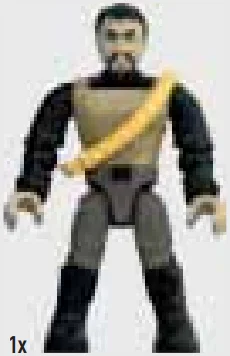 Figure, Star Trek: Klingon Commander Kor with baldric