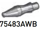 Weapon Part: RPG Warhead in Gray, Medium (Metallic)