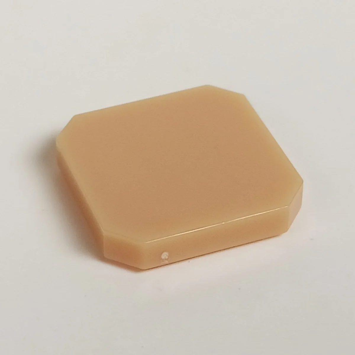Tile Modified 2 x 2 with Rounded Corners in Brown, Light Tan