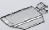Panel 2 x 3 faceted on small horizontal clip in Clear (Translucent)