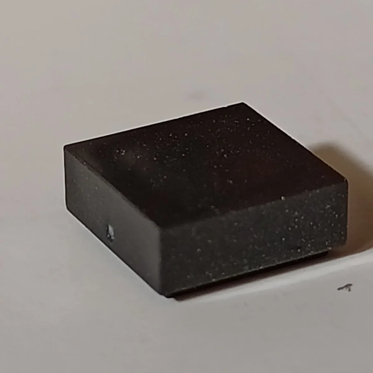 Tile 1 x 1 in Metal, Gunmetal (Metallic)